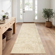 2x6 Washable Hallway Runner Rug, Vintage Long Rug for Hallway Kitchen Bedroom...