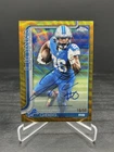 2025 Topps Chrome Football Jahmyr Gibbs Autograph Auto Gold Wave 10/50 #BA-JG