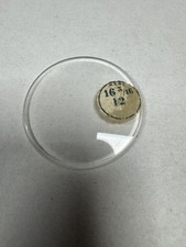 Vintage Unmarked Pocket Watch Mineral Crystal Domed 36.58mm 16 3/16 12 Clear