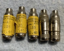 SWITCHCRAFT #125 "tini-extension jax" 2 conductor solder terminals 4 NOS 1 Used