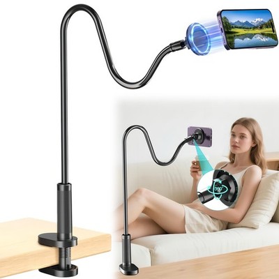 Gooseneck Magnetic Phone Holder Lazy Stand Mount 360°Rotation for Desk Bedside