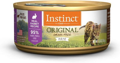Original Grain Free Real Rabbit Recipe Natural Wet Canned Cat Food by , 5.5 Oz.