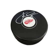 JAKUB VRANA Signed Detroit Red Wings Puck 