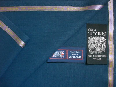 45% WOOL & 55% POLYESTER SUITING FABRIC IN “UCLA BLUE” - MADE IN ENGLAND = 3.4 m