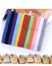 3 pkgs 36 total Collars Newborn Puppy Kitten ID Collar Bands For Breeders