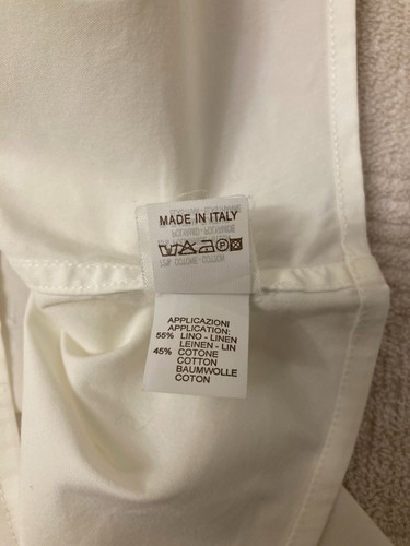 Brunello Cucinelli Shirt White Short Sleeve Made in Italy Size Women's - M - Picture 10 of 13