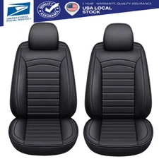2pcs Front Automotive Seat Covers Car Leather Cushion Interior For Mercedes-Benz