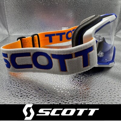 MX Goggles Scott Fury Race Ready Motocrossbrille - Orange Blau
