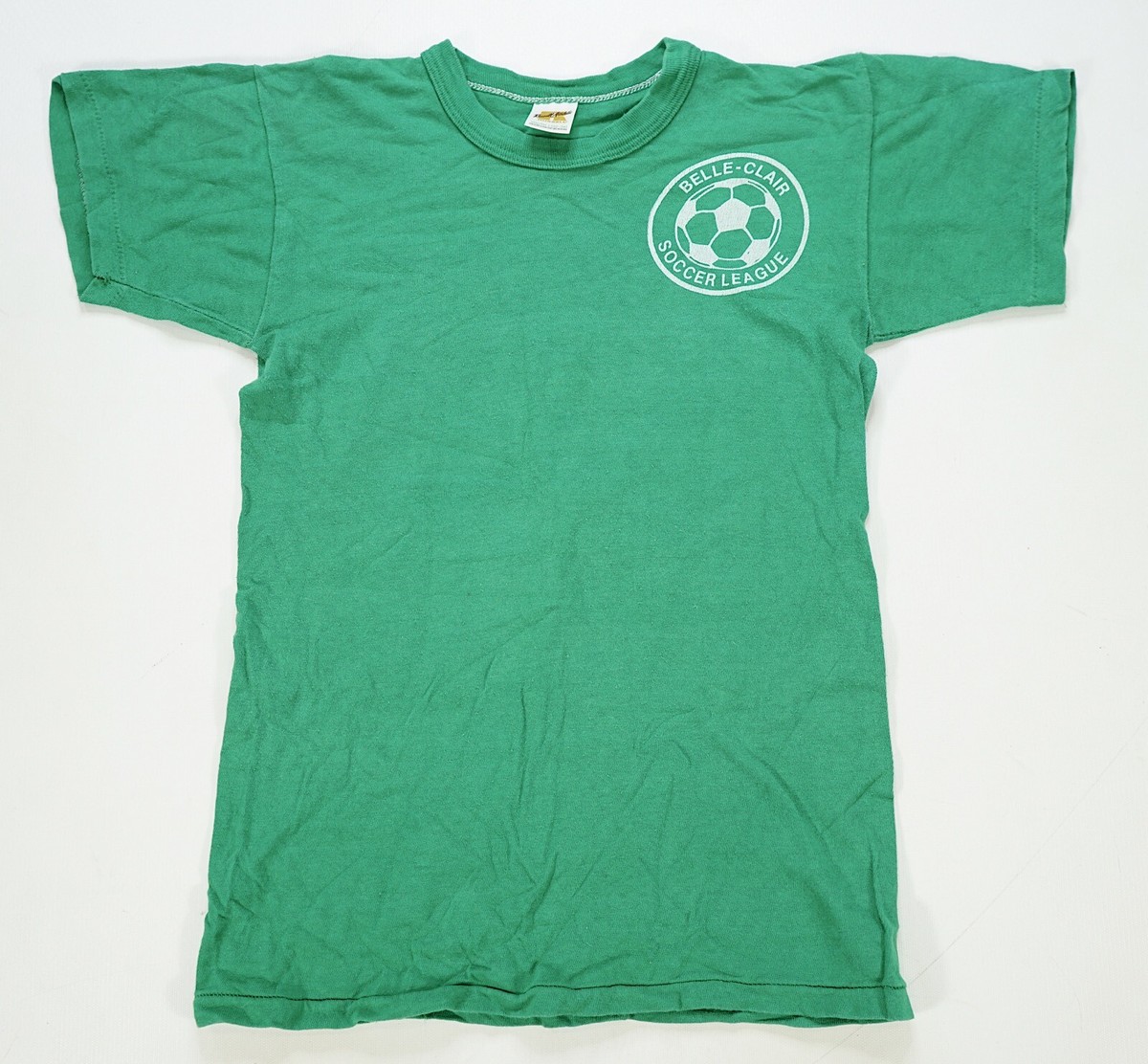 Rare Vintage Belle-Clair Soccer League The Green Machine T Shirt