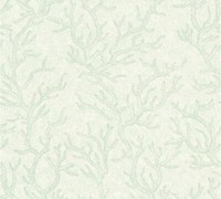 Designertapete Versace Home Korallen GrüN Weiß Metallic 34497-3 (7,32€/1Qm)