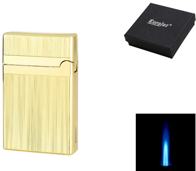 #ad Eurojet Feuerzeug Milan Jet goldfarben humidor EUR 16.00