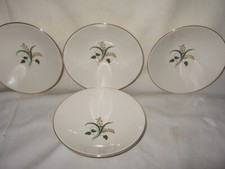 Lot of 4 Edwin Knowles Fruit Bowls "Forsythia" 5 1/2" Diameter USA VGC 