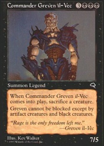 Commander Greven il-Vec ~ Heavily Played Tempest MTG Magic UltimateMTG Black Car