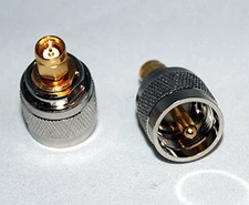 1x UHF male PL259 plug to SMA Male jack RF adapter; US Stock; Fast Handling