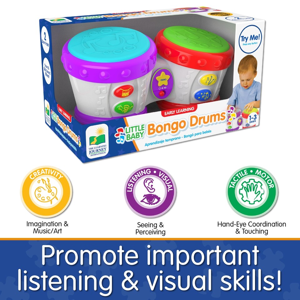 The Learning Journey Early Learning Little Baby Bongo Drums