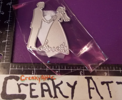 WEDDING COUPLE VOWS 1 METAL DIE CUT DRY EMBOSS UNBRANDED CK06 CREAKYATTIC
