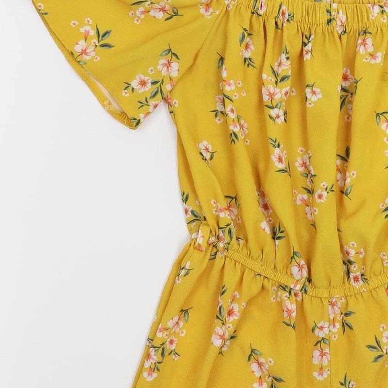 Select Womens Yellow Polyester Blend Jumpsuit One… - image 6