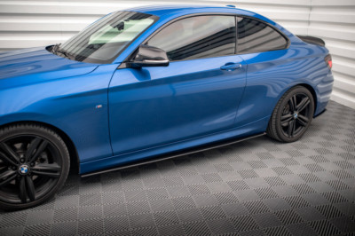 SEITENSCHWELLER FÜR BMW 2ER F22 15-19 GLÄNZEND SCHWARZ M PERFORMANCE