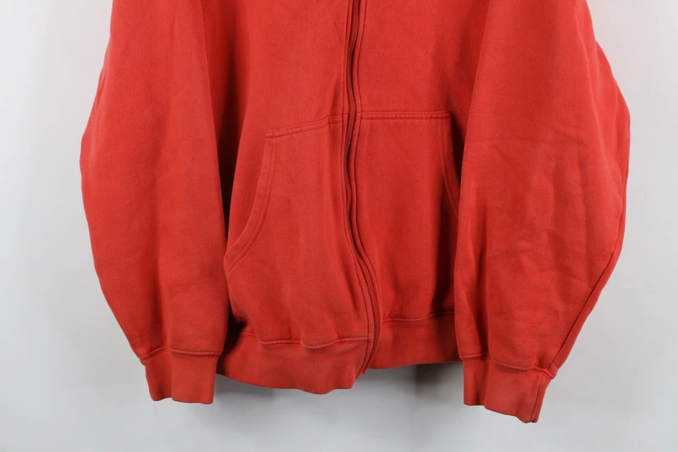 Sudadera con Capucha Cremallera Completa Logotipo Clásico Envejecido XL De Colección Años 90 Reebok Para Hombres Foto 3 de 4