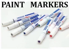 2 pcs Waterproof Permanent Paint Markers Pen Car Tire Tread Rubber Metal -
