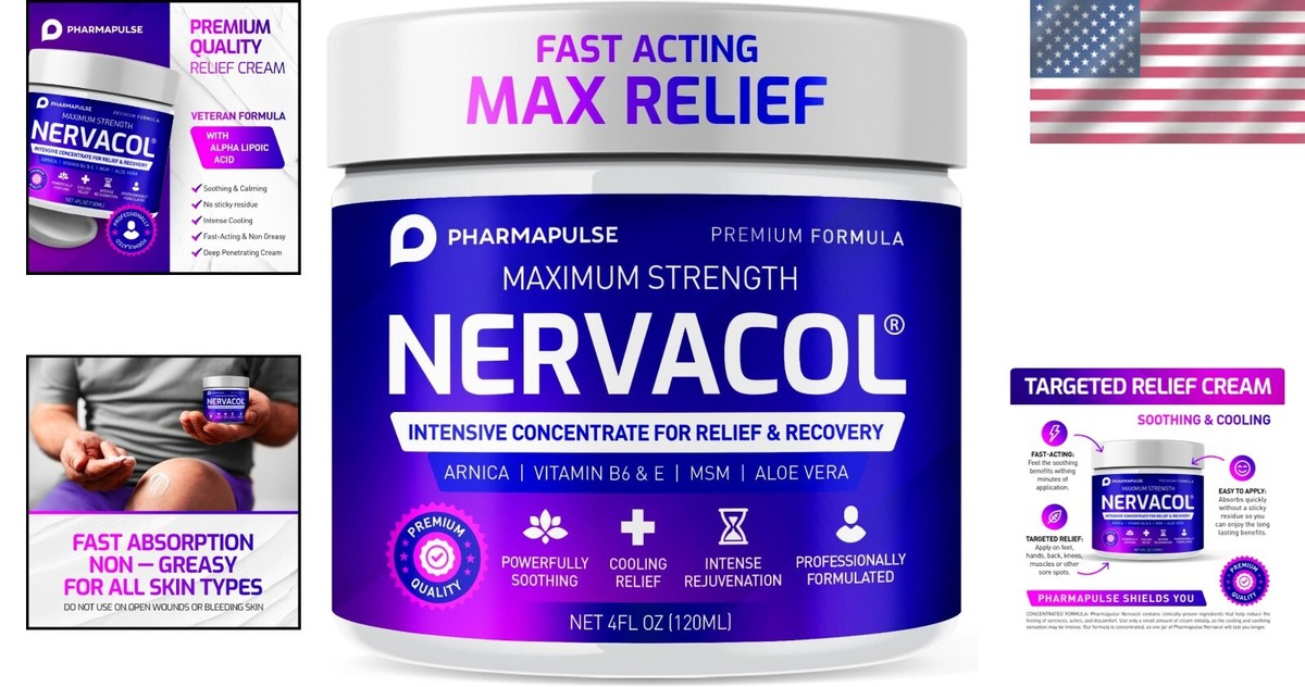 Nervacol Maximum Strength Nerve Relief Cream with Aloe Vera