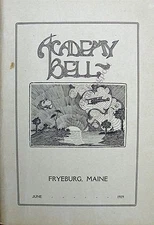 High School Yearbook Fryeburg Maine ME Fryeburg Academy Bell 1919