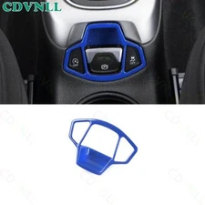 Hand Brake Lever Strip Cover Trim 1* For Jeep Compass 2017-20 Blue Carbon Fiber