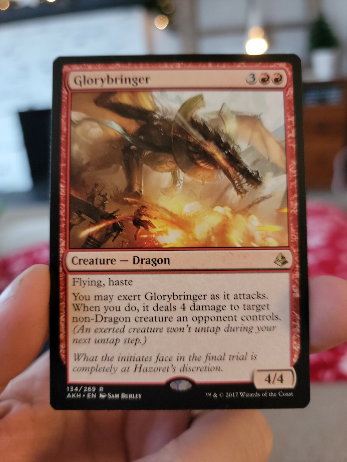 Glorybringer Magic: The Gathering Card - Amonkhet Set, Lightly Played (Excellent)