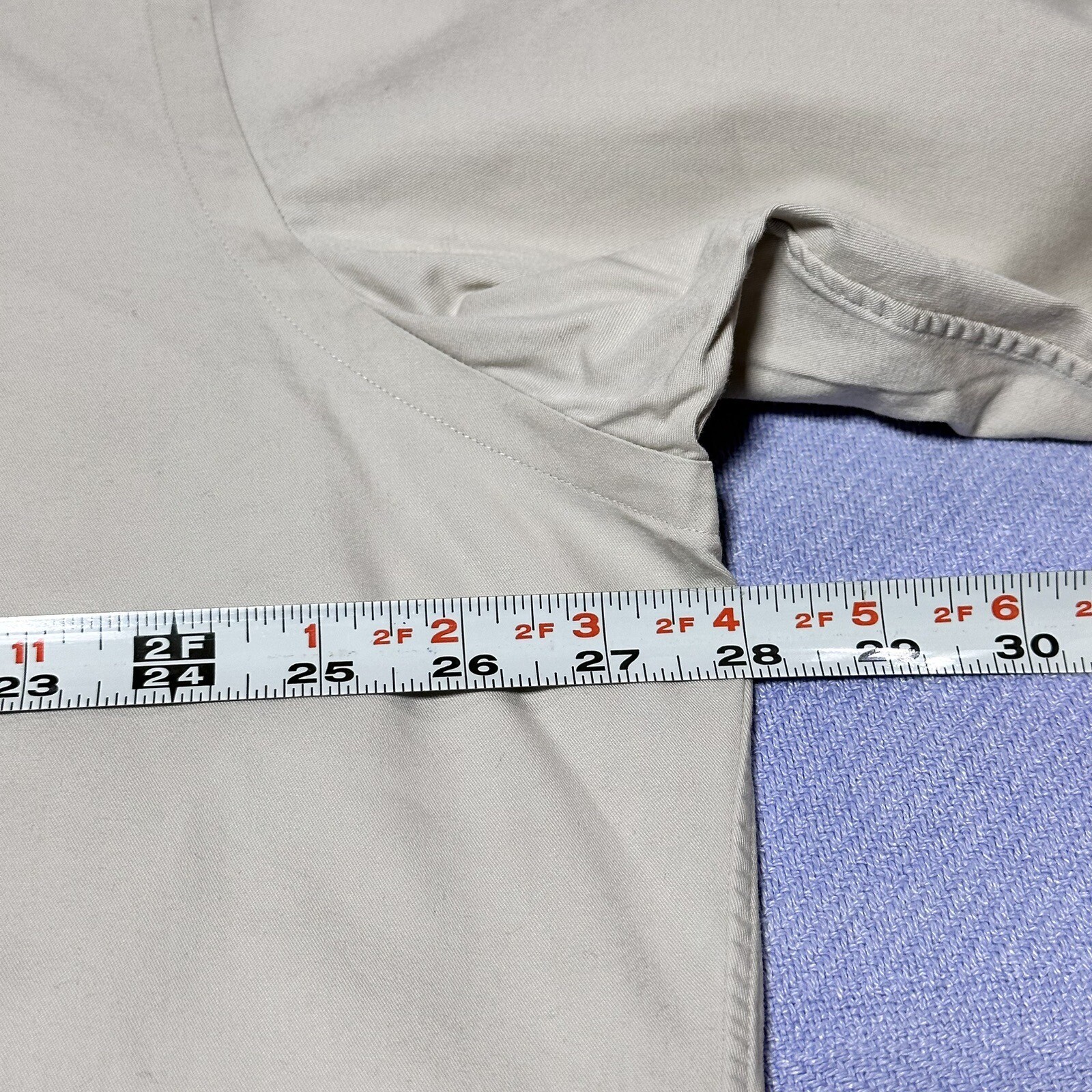 Ralph Lauren Solid Light Beige Button Down Cotton… - image 11