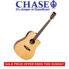 Tanglewood- Twjdce Electro Acoustic Guitar Java Dreadnought Cutaway Cedar To.~