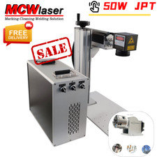 JPT 50W Fiber Laser Marking Machine Raycus Metal Steel Engraver 220X220MM