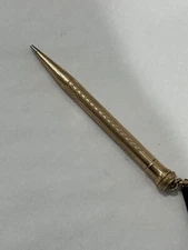 EARLY WAHL EVERSHARP GOLD FILLED MECHANICAL PENCIL -CHATELAINE RING TOP 4”