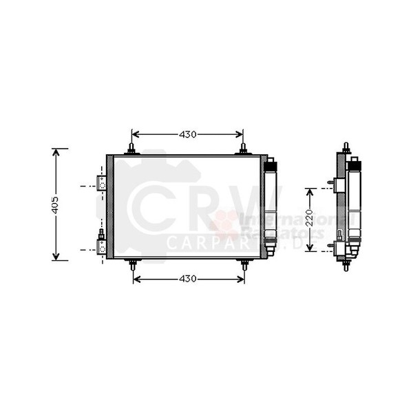 Kondensator Klimaanlage Mit Trockner FüR BMW X5 F15 F85 CitroëN C5-image