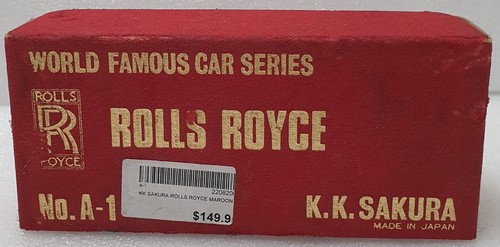 K.K SAKURA NO 7 ROLLS ROYCE 1/43 Made in JAPAN voiture miniature die cast model