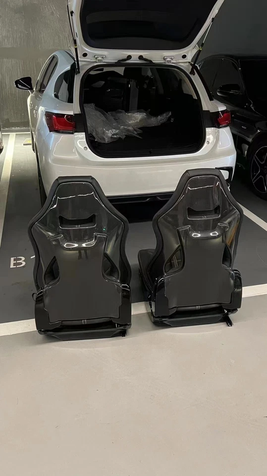 FERRARI F430 California 458 488 F12 F8 SCUDERIA GOLDRAKE CARBON SEAT Gray Black - Image 2 of 2