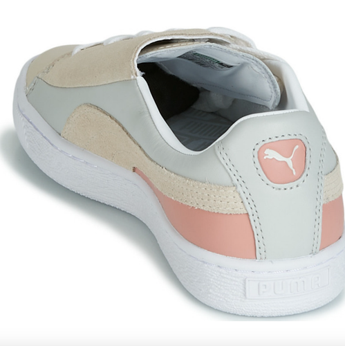 Zapatillas deportivas PUMA Basket Crush para mujer UK 5 EU 38 beige/rosa gamuza con cordones - Imagen 3 de 3