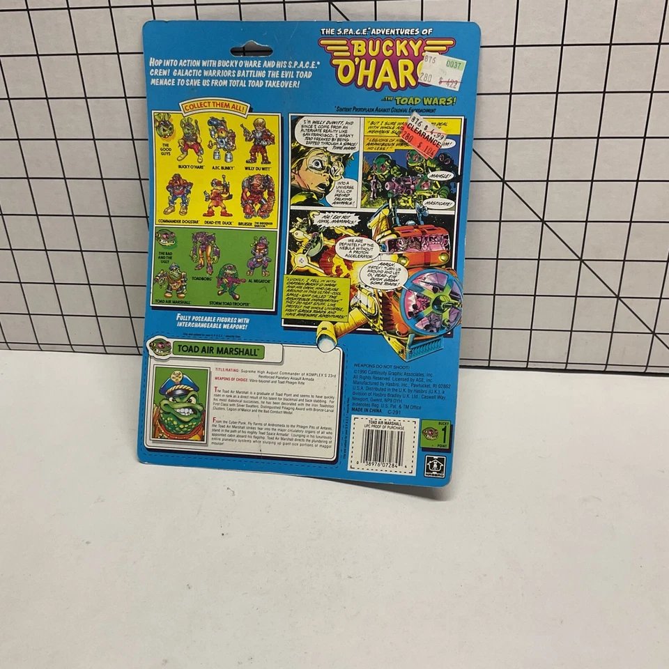 1990 Hasbro Space Adventures Of Bucky O'Hare TOAD AIR MARSHALL #5 NEW - Image 2 of 4