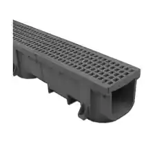 Polylok Heavy Duty 4ft Trench Drain & Grate - Gray Part 90860-G