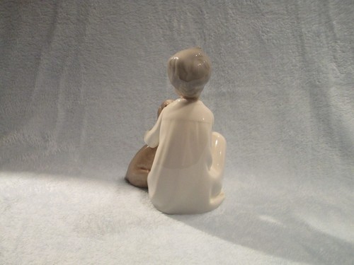 Vintage Lladro Spanien #4522 Nino Silencio Porzellan Figur Statue - Bild 2 von 5