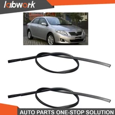 Labwork Roof Strip Trim Molding Sealant For Toyota Corolla 2003-2008 Black LH+RH