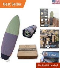 Canvas Surfboard Bag with Secure Drawstring Closure - Ding and UV Protection