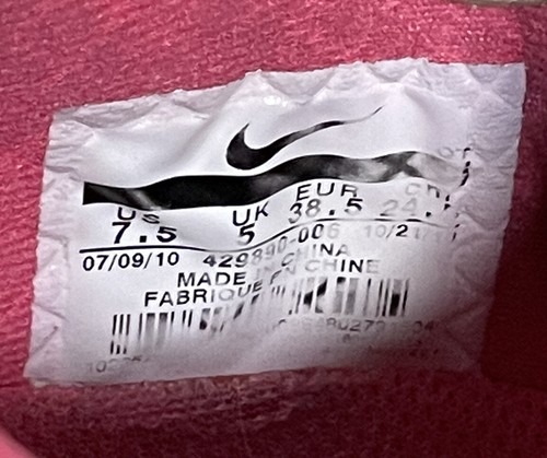 NIKE Womens Air Max Running Shoes - Pink Gray - Size 7.5 - Picture 5 of 6
