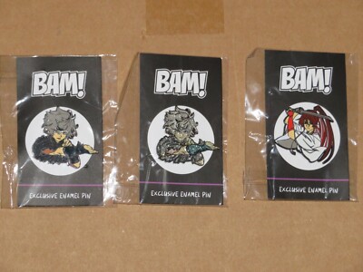 Hell's Paradise Enamel Pins Complete Set *Bam Box Anime* *New*