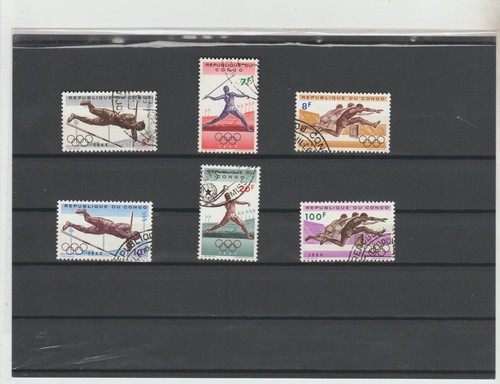Congo 1964 Olympics issue CTO good condition
