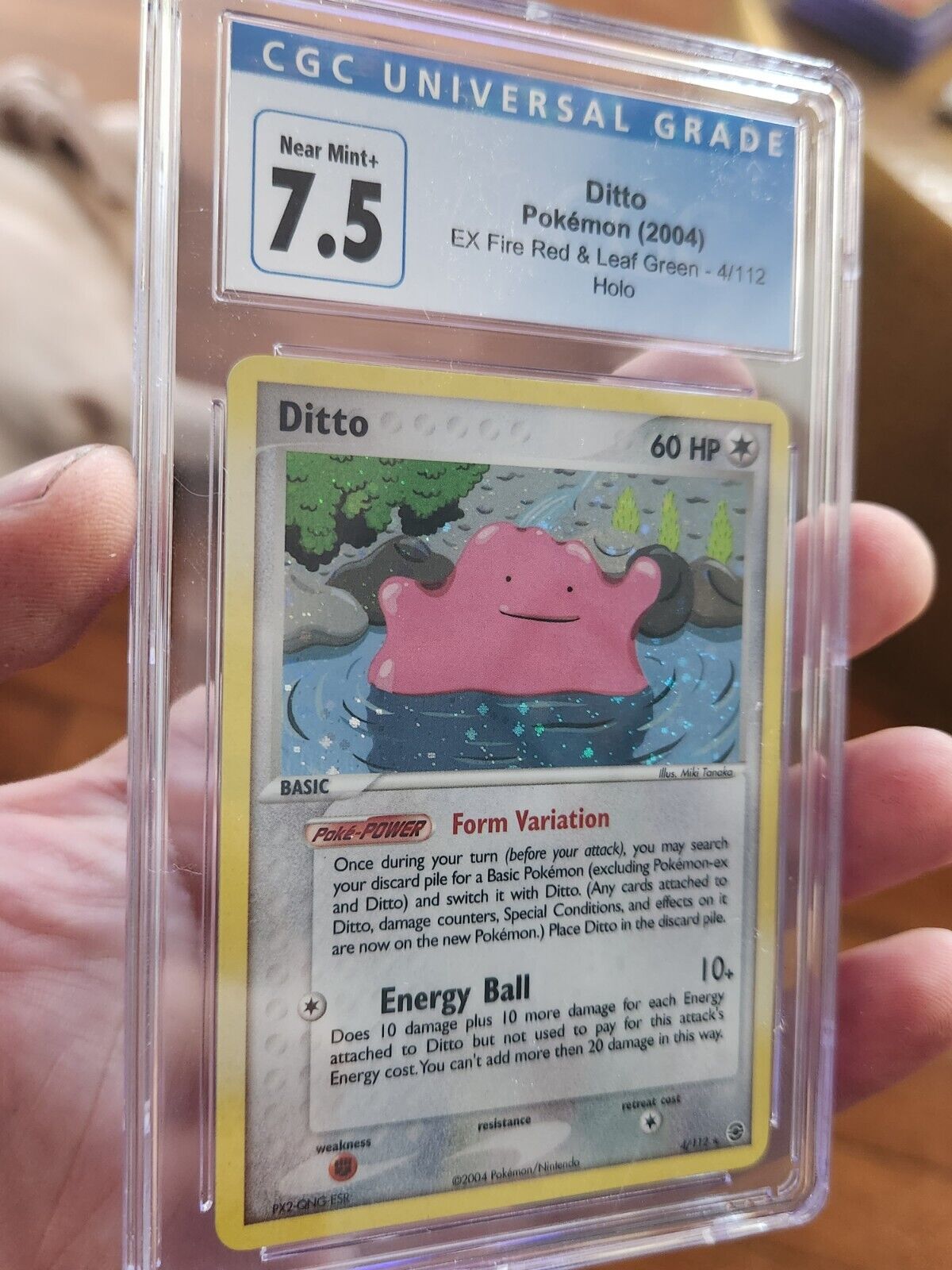 Pokemon TCG Ditto 4/112 Fire Red Leaf Green Holo Rare DM