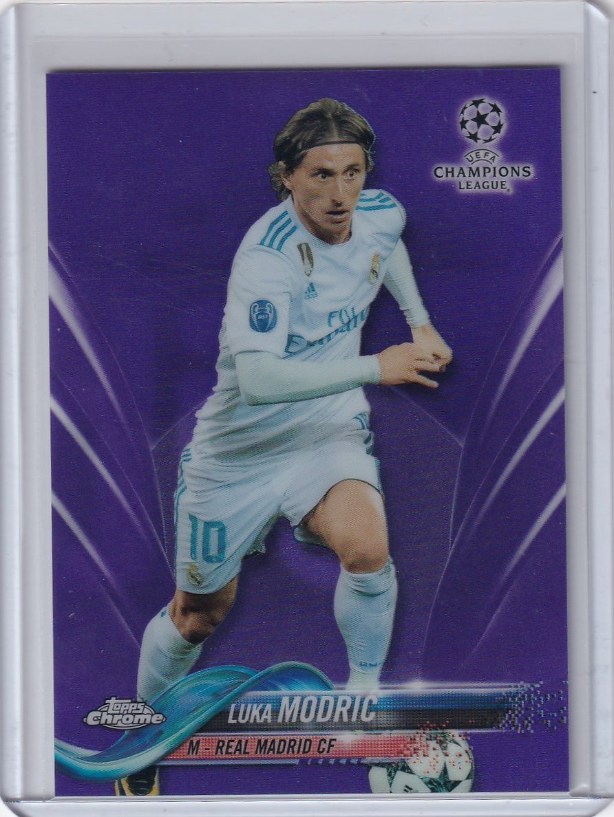 2017-18 Topps Chrome UEFA Champions League - Luka Modric Purple Refractor #/250