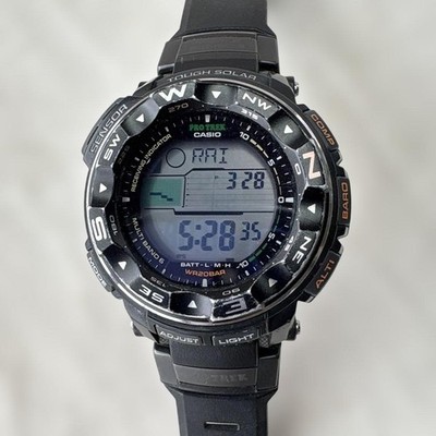 CASIO PROTREK PRW 2500 Solar Digital Watch Good Condition from Japan