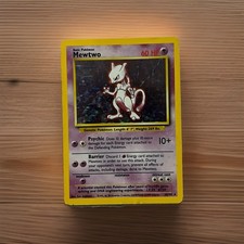 1999 Mewtwo Holo Rare Pokémon Card TCG Base Set 10/102 Vintage WOTC