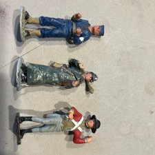  3 Cast Metal Toy Soldiers
