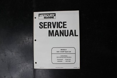 Mercury Marine 175XR2 Sport Jet Service Manual 1997 Original OEM